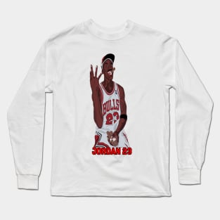 Vintage sketsa legend Michael jordan cigar Long Sleeve T-Shirt